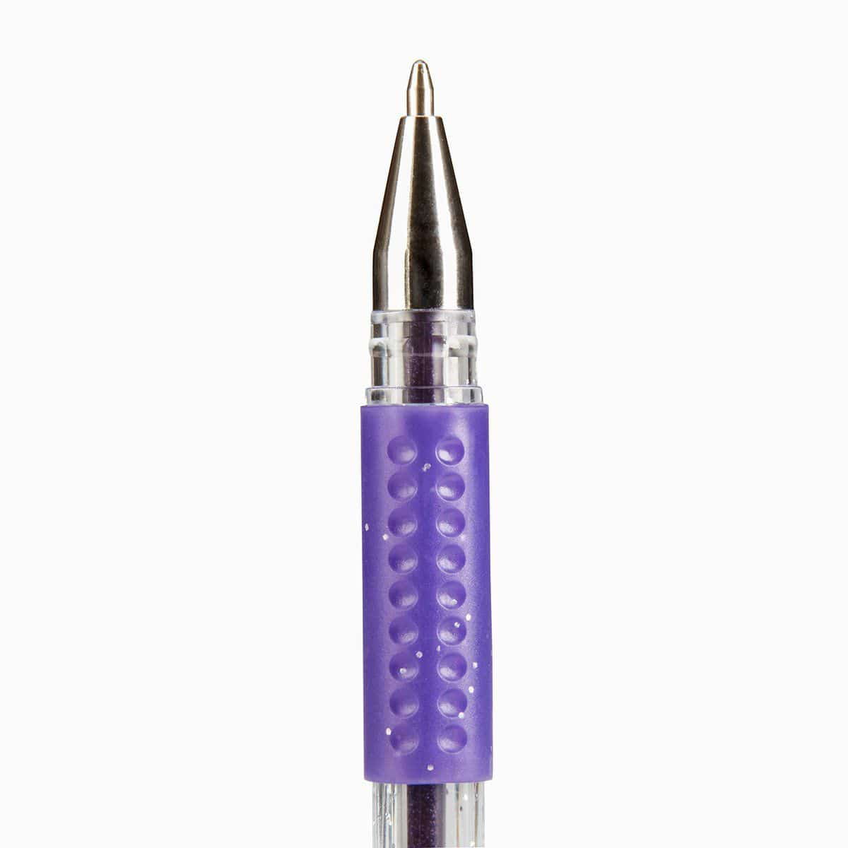 KINGART® Soft Grip Glitter Gel Pens, XL 2.5mm Ink Cartridge, Set of 30 Unique Colors