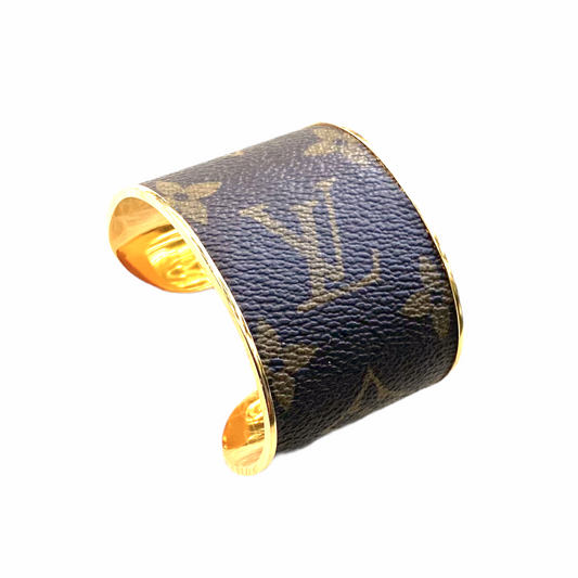 Upcycled Louis Vuitton Cowhide Cuff – Chic Verte