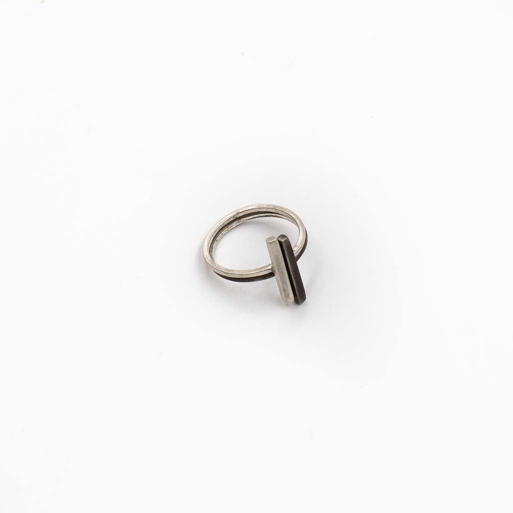 Horizon Ring Stacking Set Raw & Oxidized by VK Designs