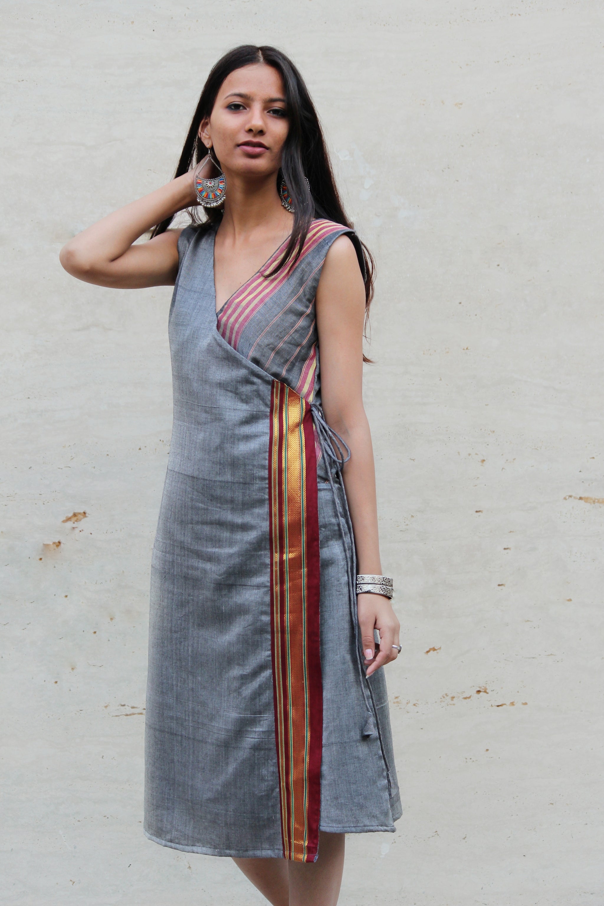 saree wrap dress