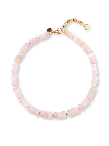 Mart rose quartz statement necklace
