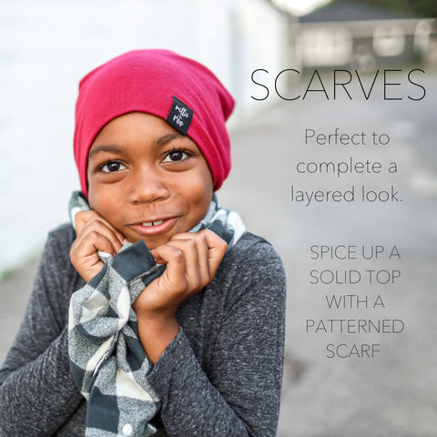 Boys Solids Patterns Scarfs Scarf Fall Winter Season Fits 