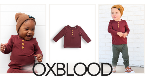 oxblood henley tee