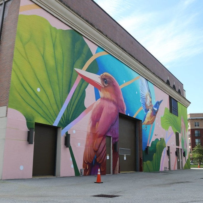 Local artists known as Red Swan have created several fun murals for DC Walls. Photo by Elvert Barnes