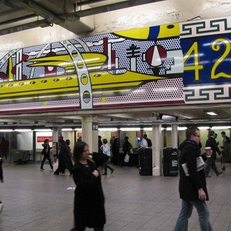 Mural by Roy Lichtenstein, Times Square Subway Station, photo by edenpictures