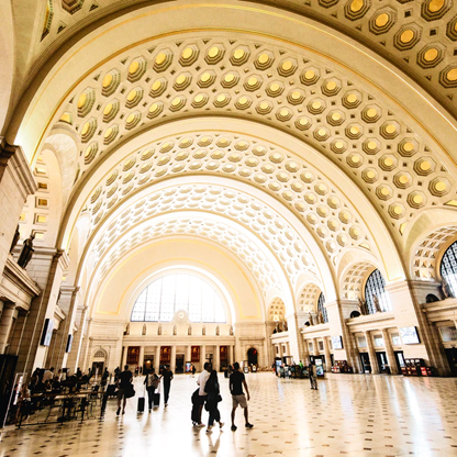 Union Station in Washington D.C, photo by Caleb Fisher