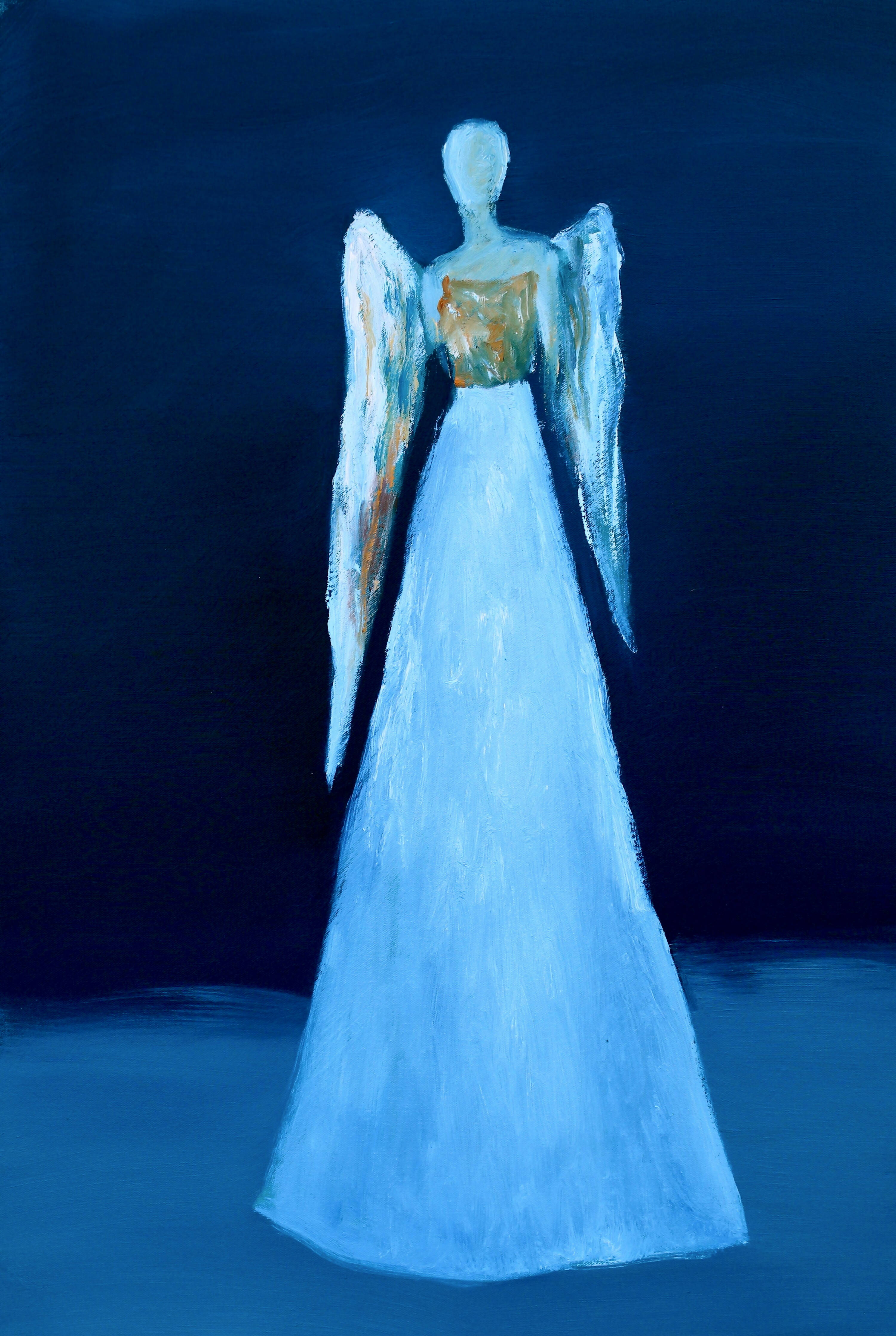 Blue Angel by Naoko Paluszak - oil painting