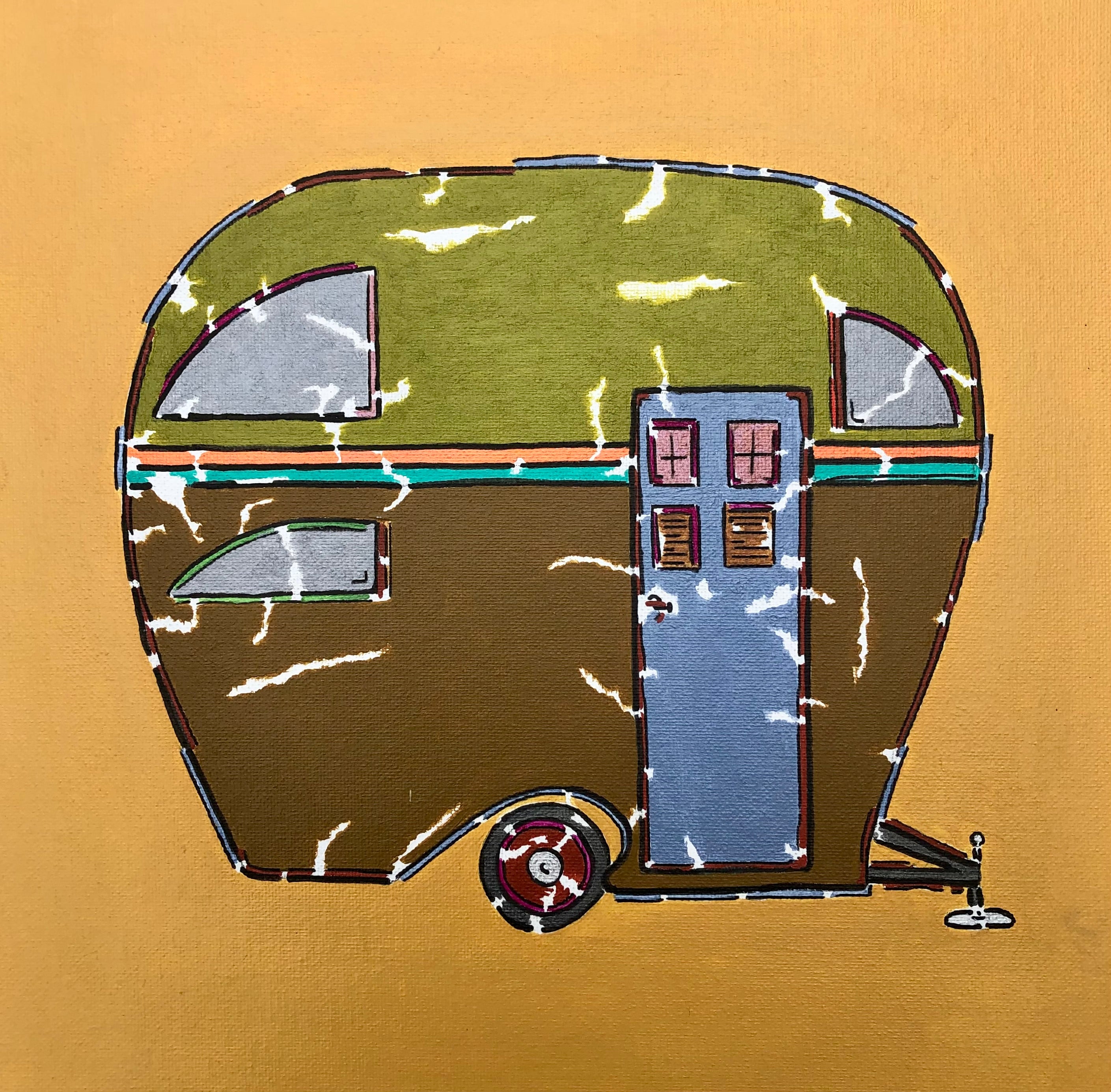 No One Ever Says Trailer by John McCabe - acrylic painting