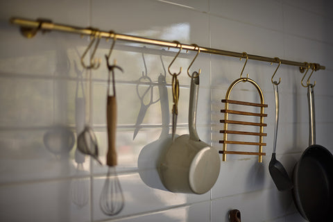 Brass Pot Rack