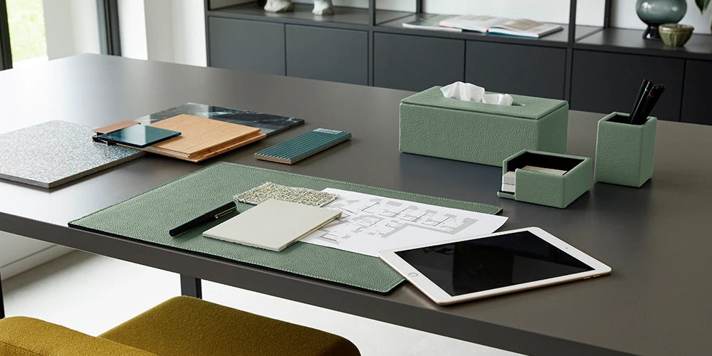 Desk Set Atena Plus Sage Green