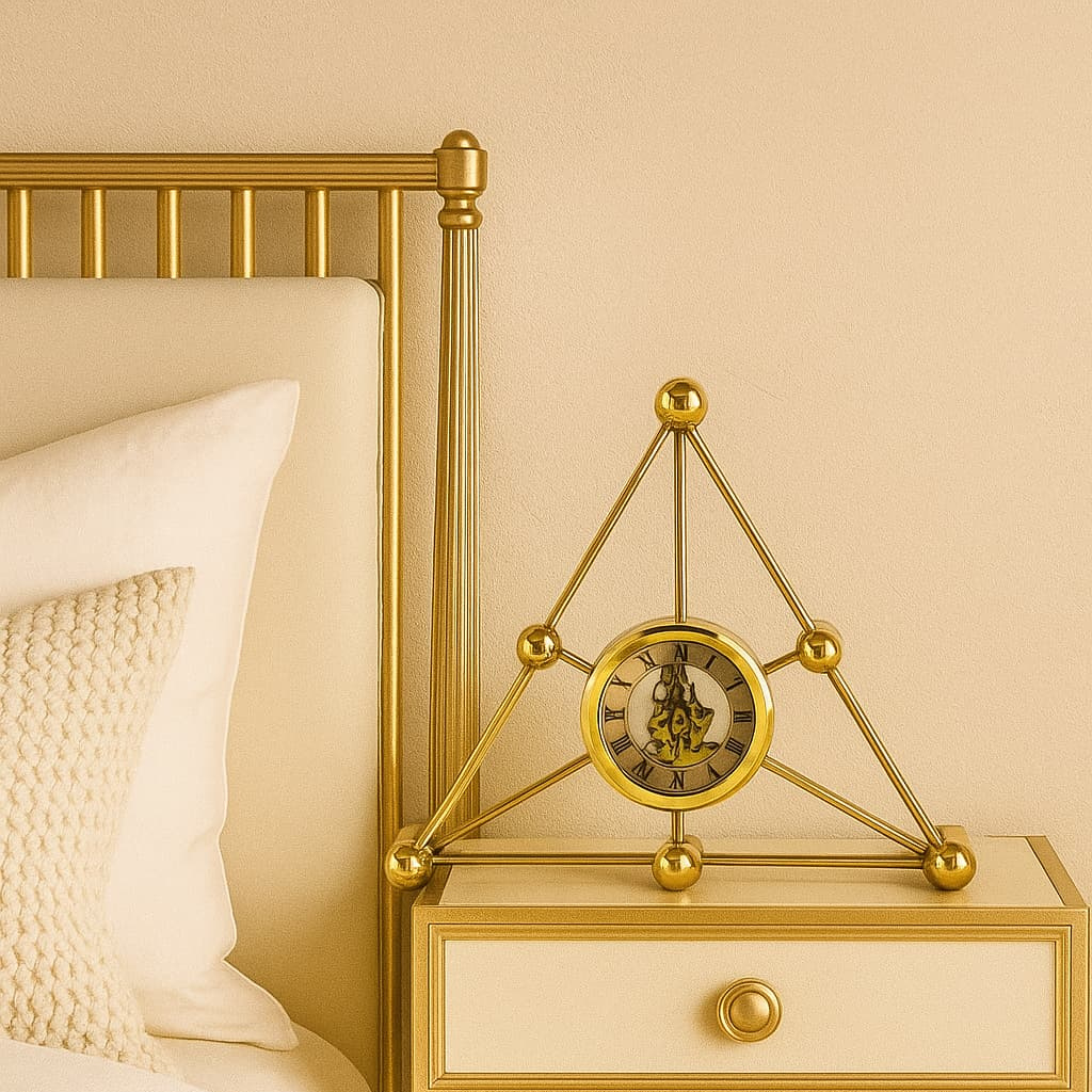 Pyramid Skeleton Table Clock Pakistan
