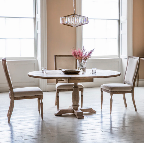 Belsford round extending dining table