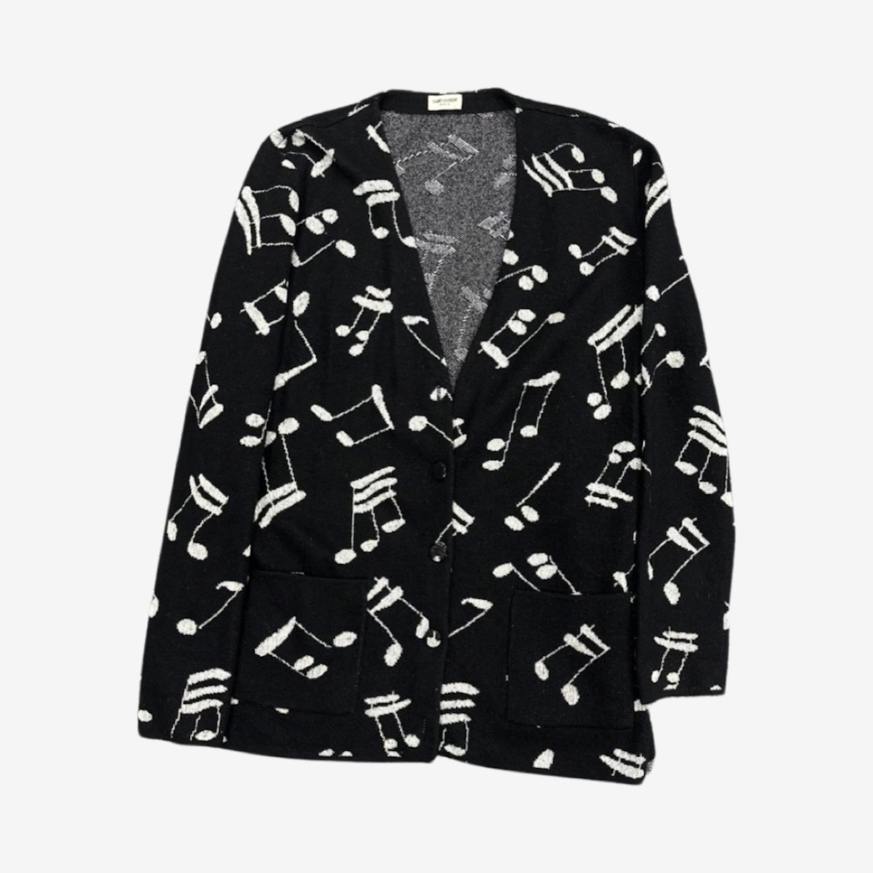 image of Saint Laurent Paris Mohair Music Note
Cardigan