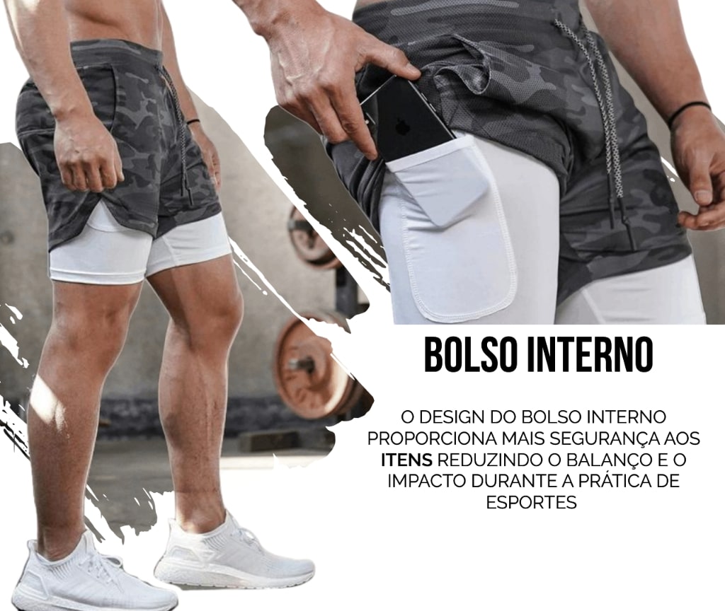 short dry fit masculino