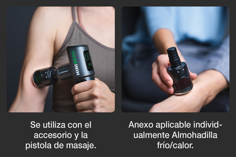 Pistola de masaje con función calor frío