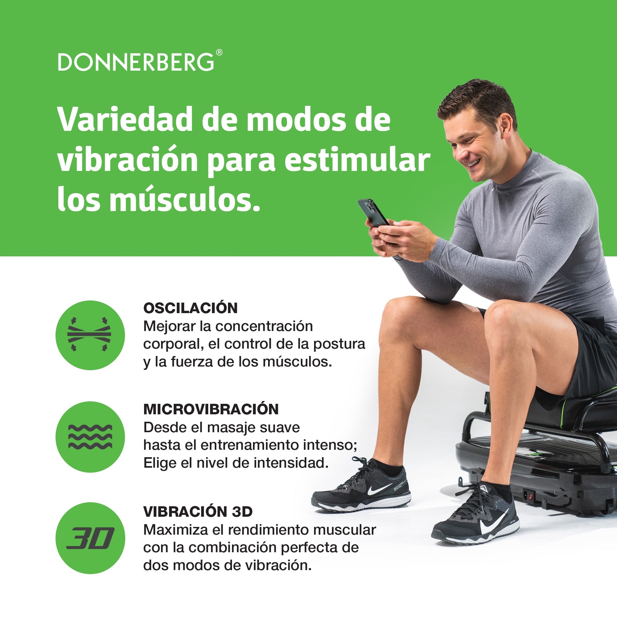 Plataforma Vibratoria - Tu gimnasio en casa - Donnerberg