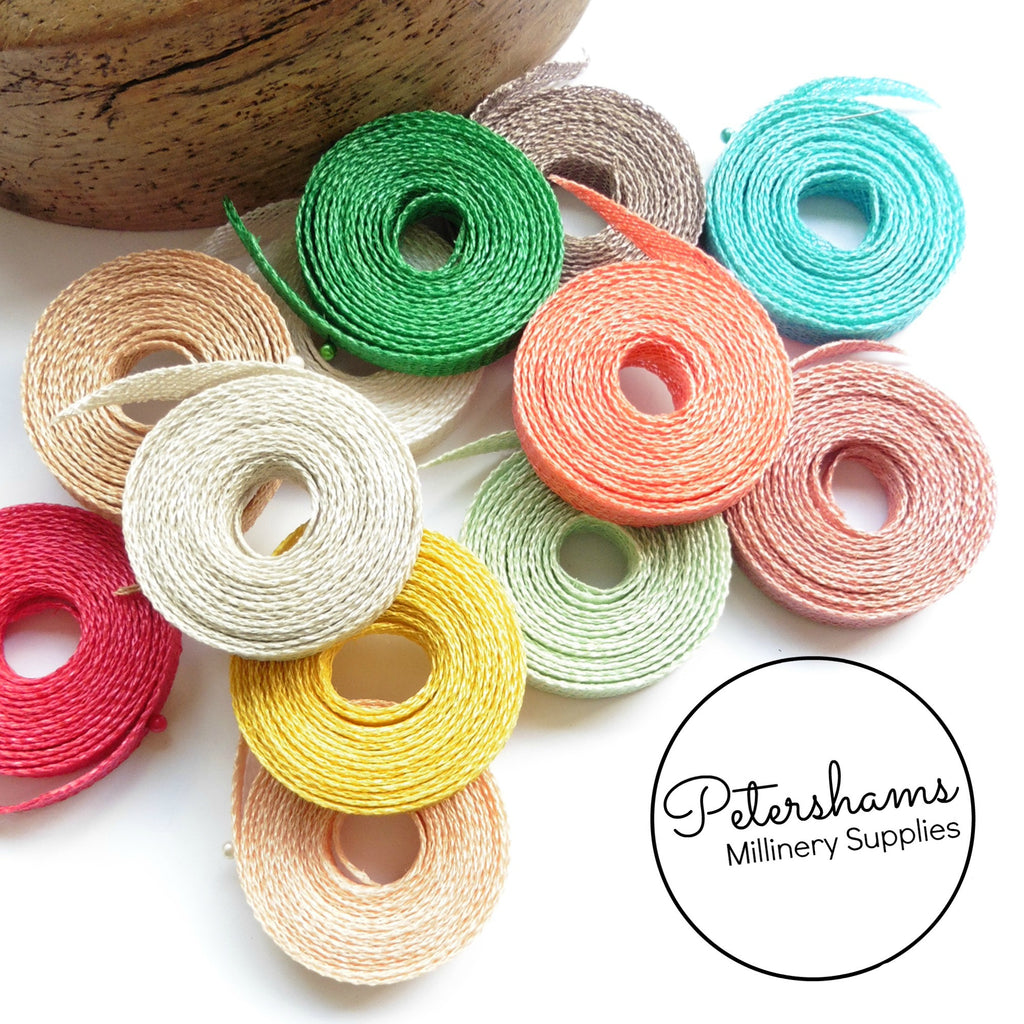 Hand Rolled Sinamay Ribbon Trim – Petershams Millinery Supplies