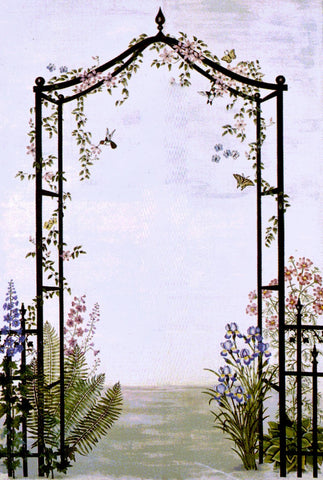 #332 Wrought Iron Archway Mural