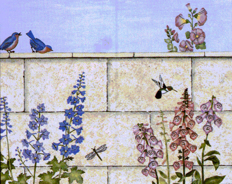 379 Garden Wall Mural Yowler Shepps Stencils