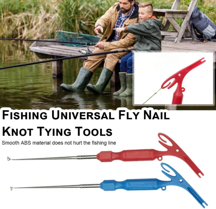 🌸Spring Sale-50% OFF🐠Fishing Universal Fly Nail Knot Tying Tool, Fish  Wish Rod