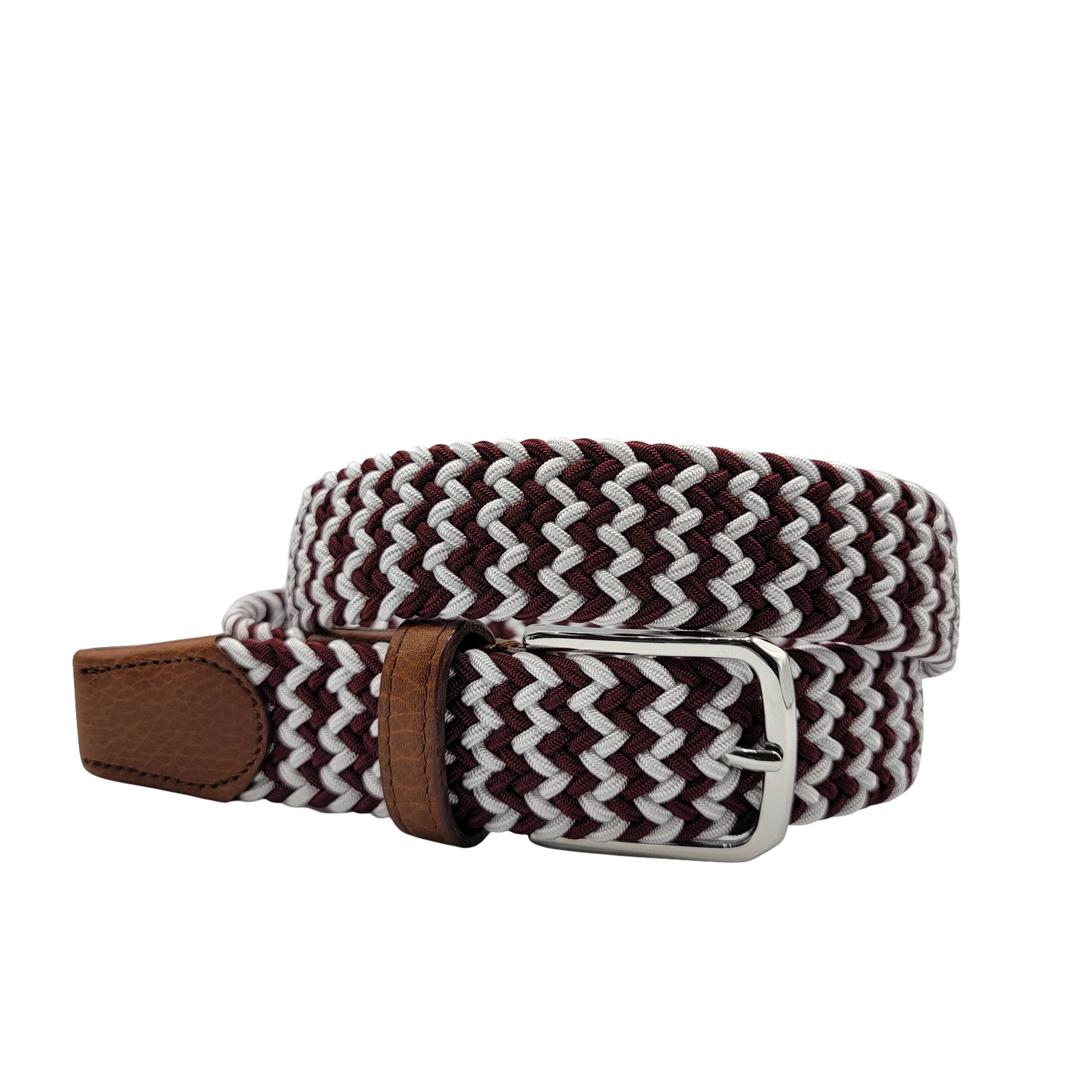 Crimson & White Stretch Belt