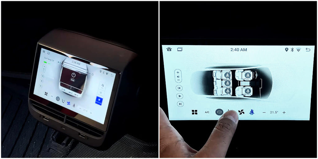 Boîte à mouchoirs pour voiture Tesla modèle Y/3, écran de contrôle