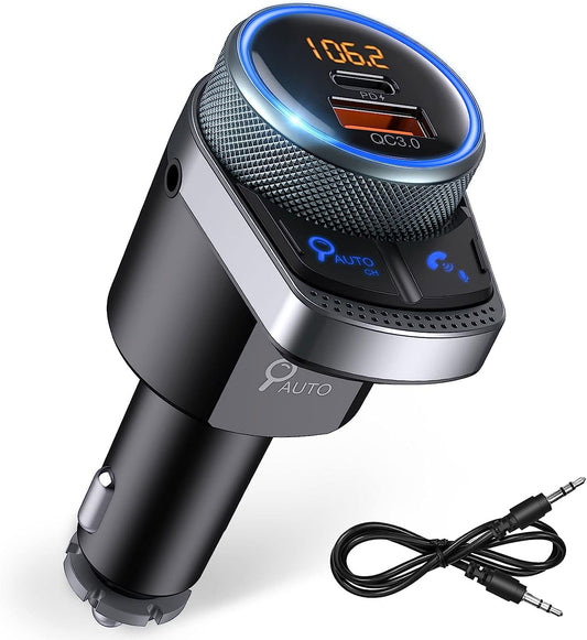 UNBREAKcable Bluetooth FM Transmitter for Car, 38W Fast Charging 2 Por –  Pear-Accessories