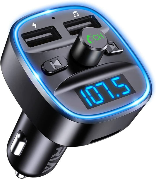 ORIA Bluetooth FM Transmitter for Car, [2022 Upgraded] Wireless in-Car –  Pear-Accessories