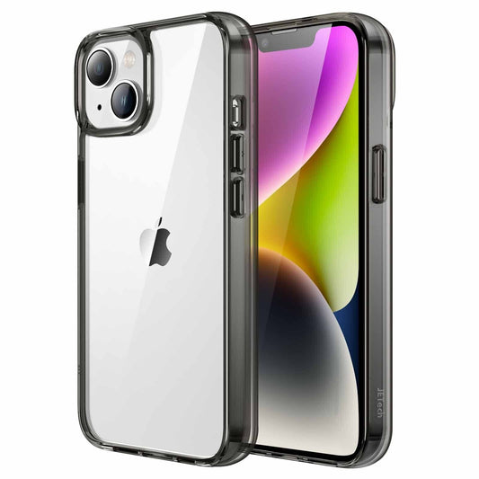 JETech Case Compatible with iPhone 13 Pro 6.1-Inch, Shockproof Phone Bumper  Cover, Anti-Scratch Clear Back (Black) 