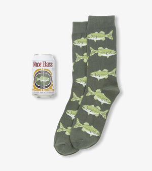 Nice Bass Men's Beer Can Socks - Madison Paul
