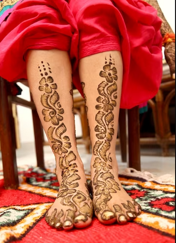 feet henna designs