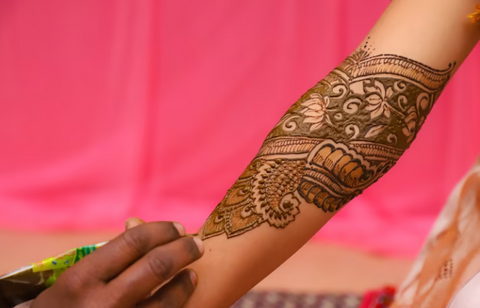 full arm henna design