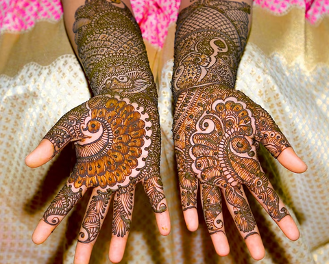Floral Hand henna Design