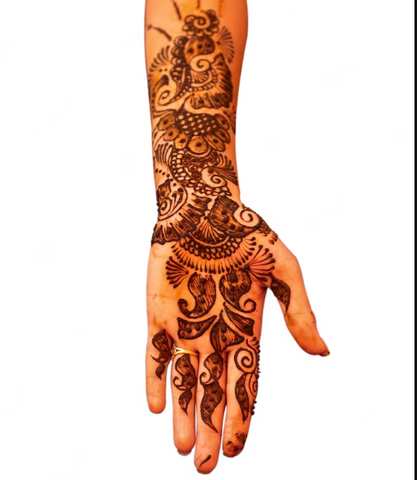  Bride-Groom Portrait henna design