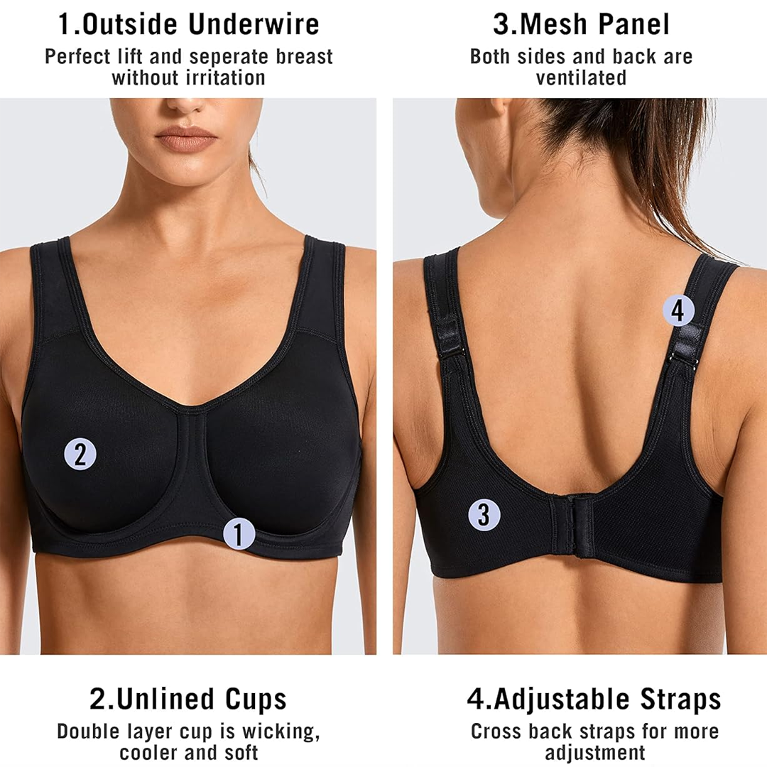 Lismali Underwire High Impact Sports Bra