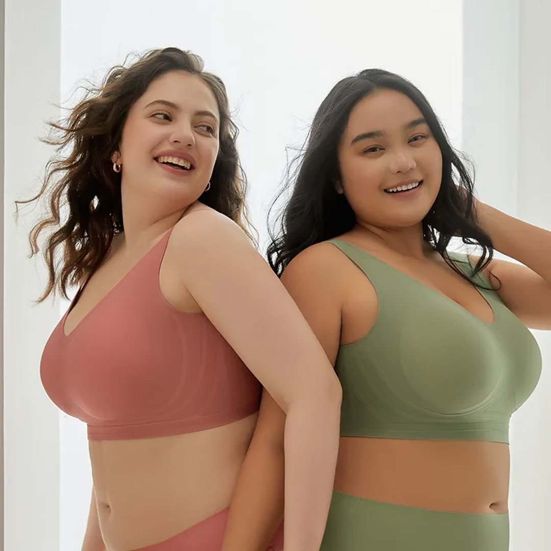 Lismali Invisible Ultra Comfort Wireless Seamless Bra Plus Size