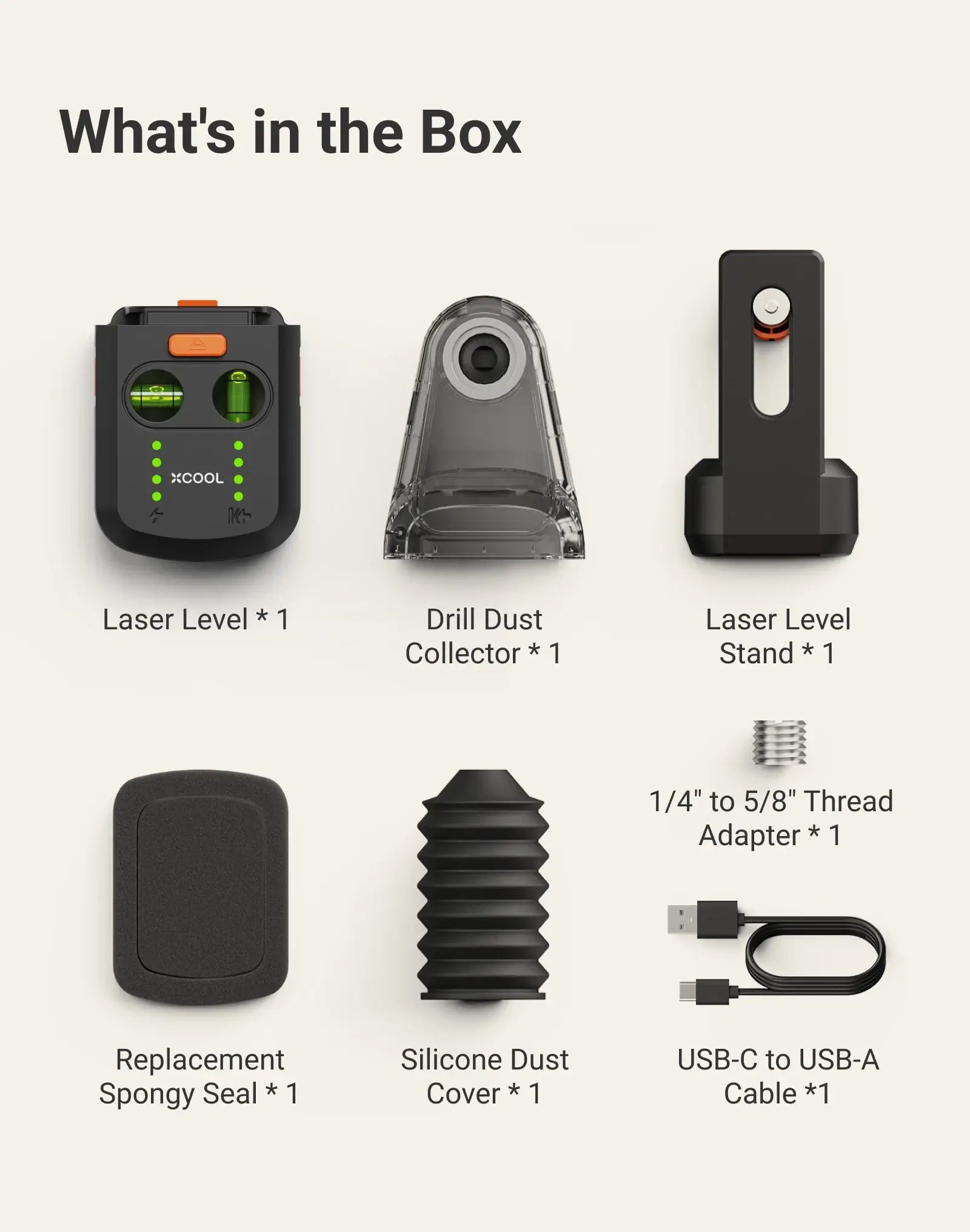 xCool Wallaser 3-in-1 Wall-Mountable Laser Level