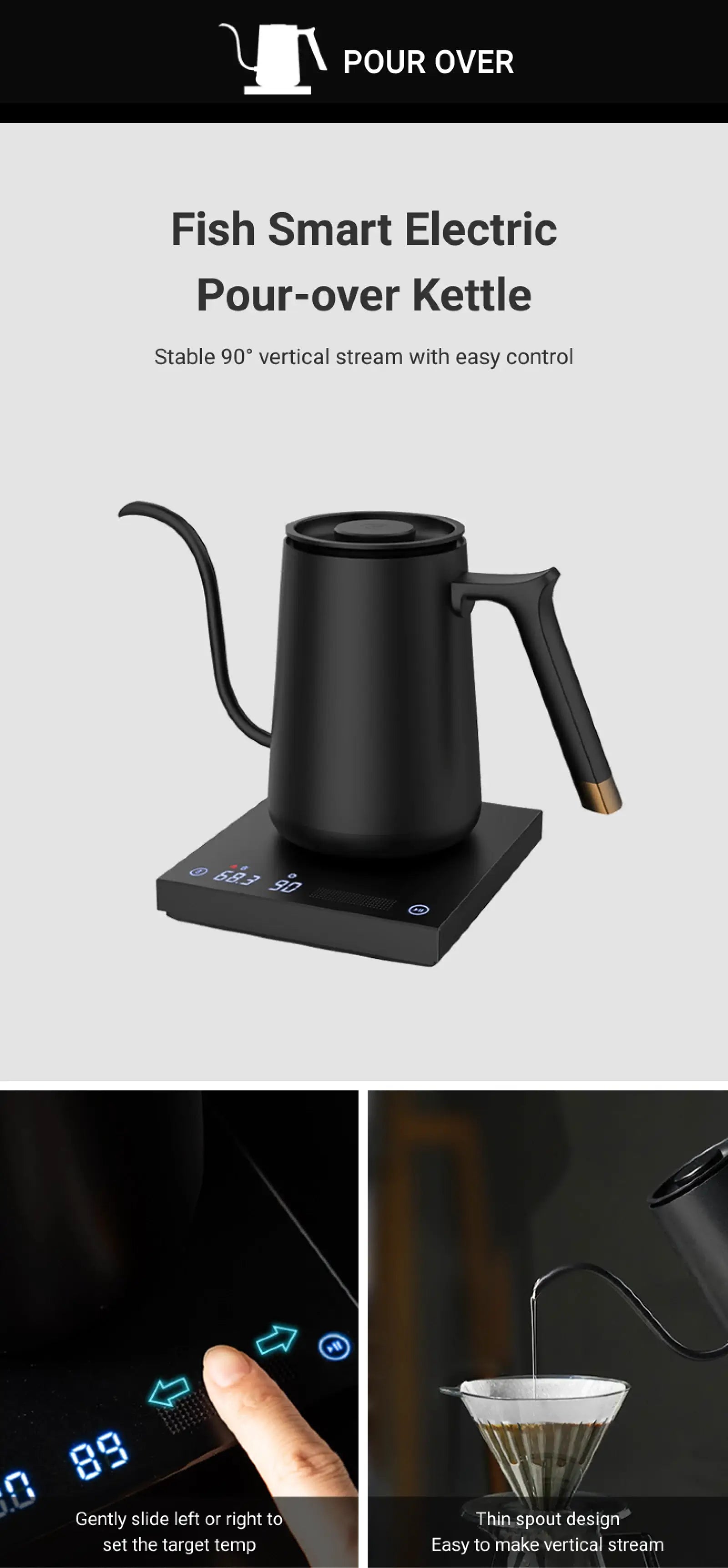 TIMEMORE Pour Over Coffee Maker Set with Coffee Scale&Electric Kettle&Manual Coffee Grinder