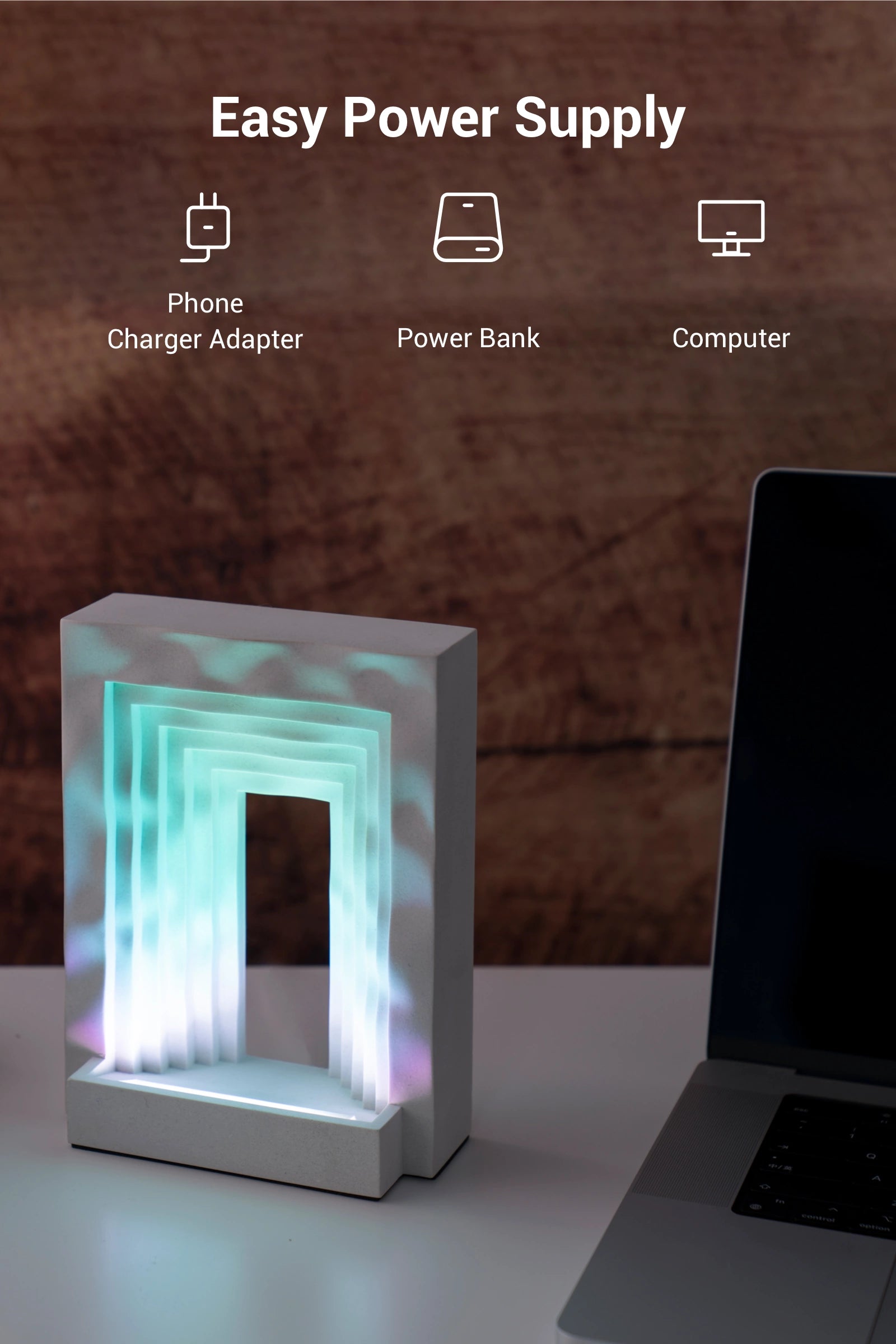 USB-A Port Easy Power Supply Phone Charger Adapter Power Bank Computer