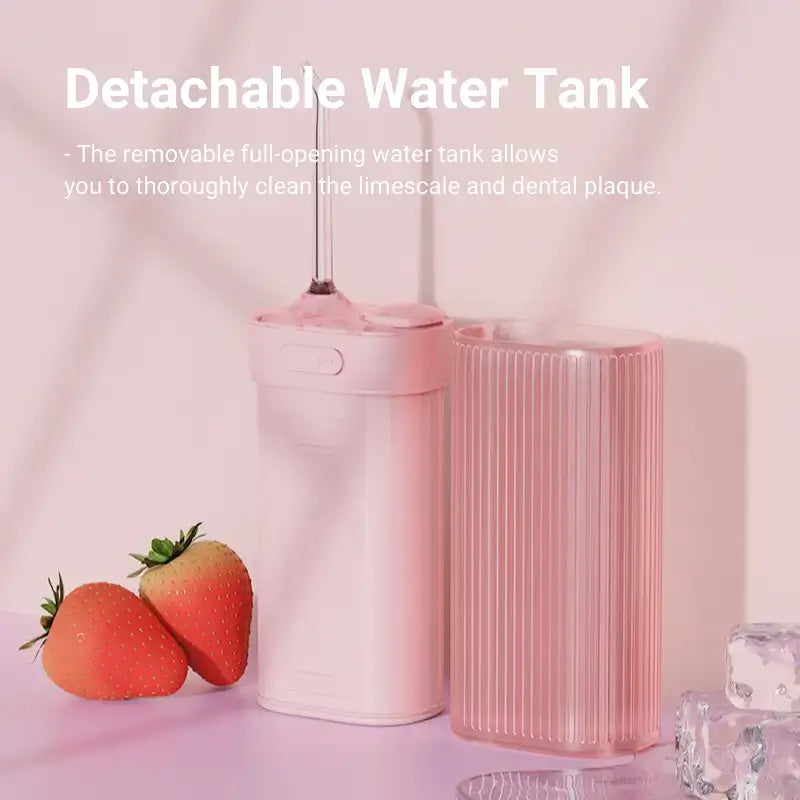 Detachable Water Tank- The removable full-opening water tank allows you to thoroughly clean the limescale and dental plaque.