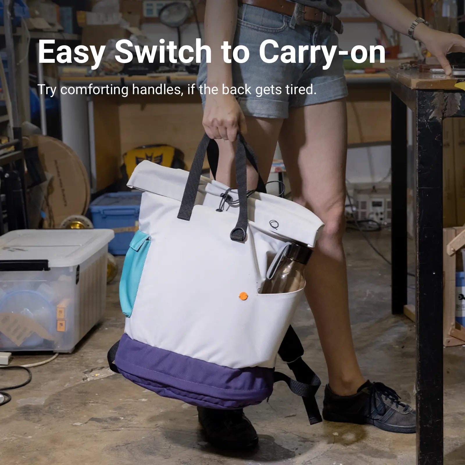 Easy Switch to Carry-on Try comforting handles, if the back gets tired