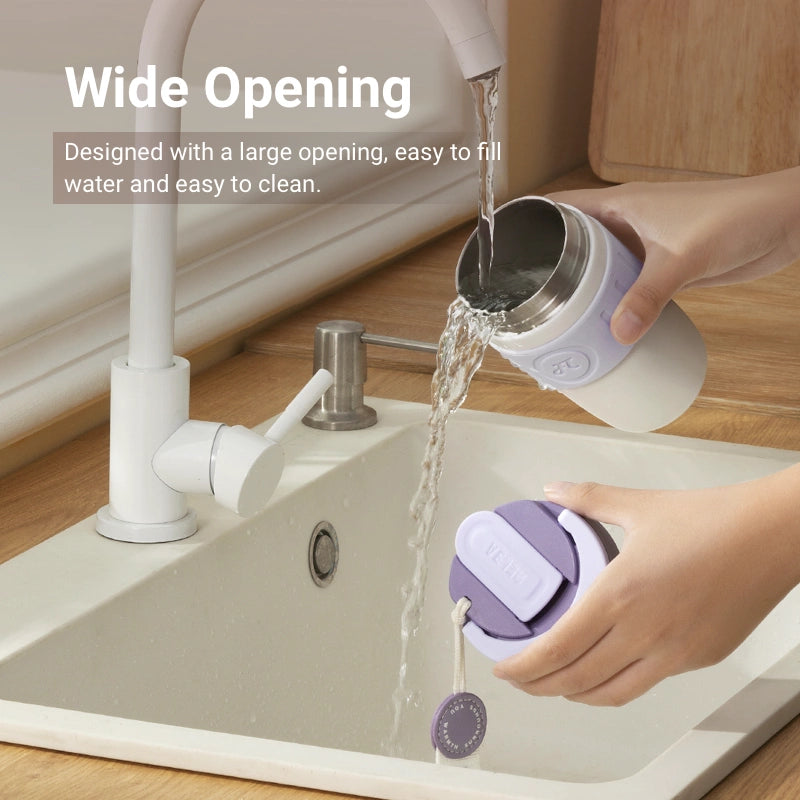 Wide Opening Designed with a large opening, easy to fill water and easy to clean.