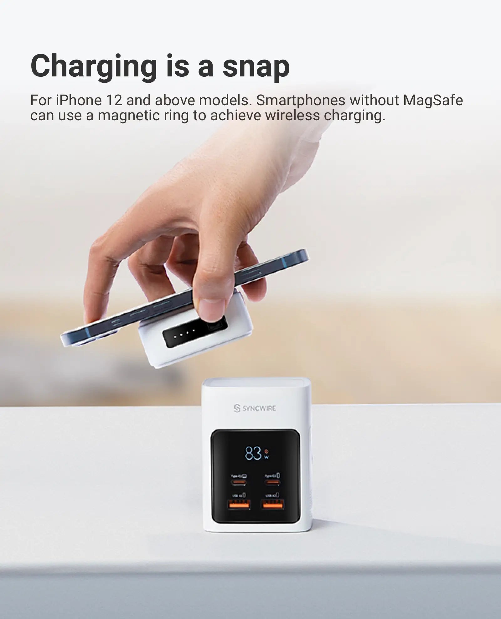 Charging is a snap