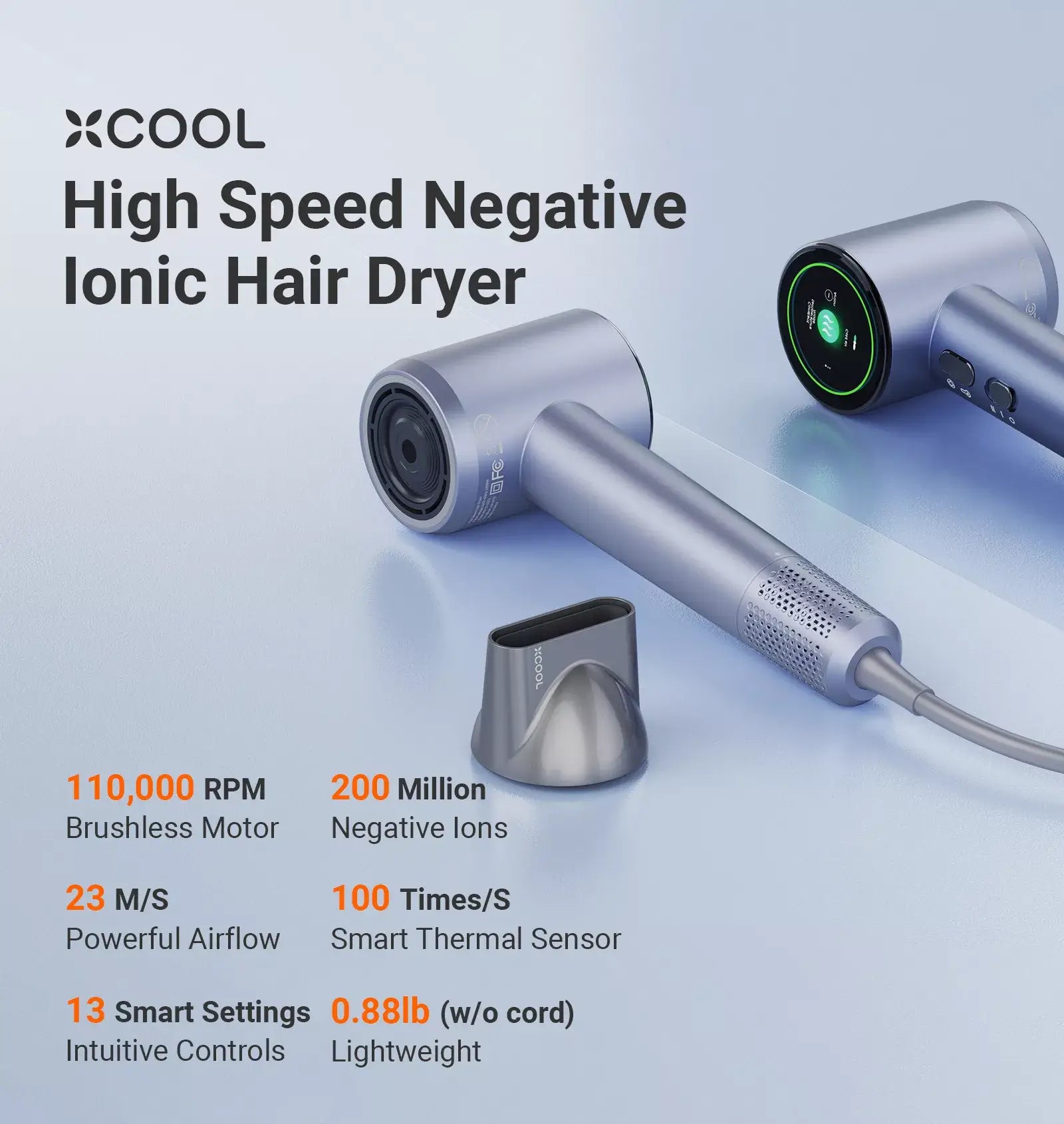 xCool Negative Ions High-Speed Professional Hair Dryer