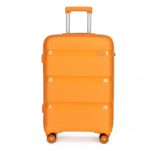 Kono 28 Inch Bright Hard Shell Pp Suitcase - Classic Collection - Orange