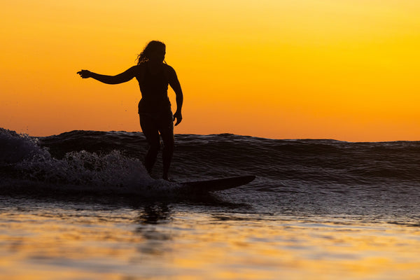 First Light Spot Light, Rachel, Canada, Nova Scotia, Surfing, Women, sunrise