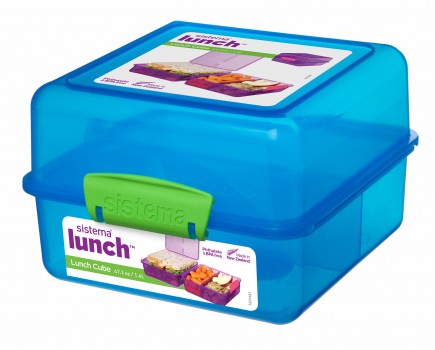  Sistema 3965 Lunch Slimline Quaddie 1.5L - Assorted Colors