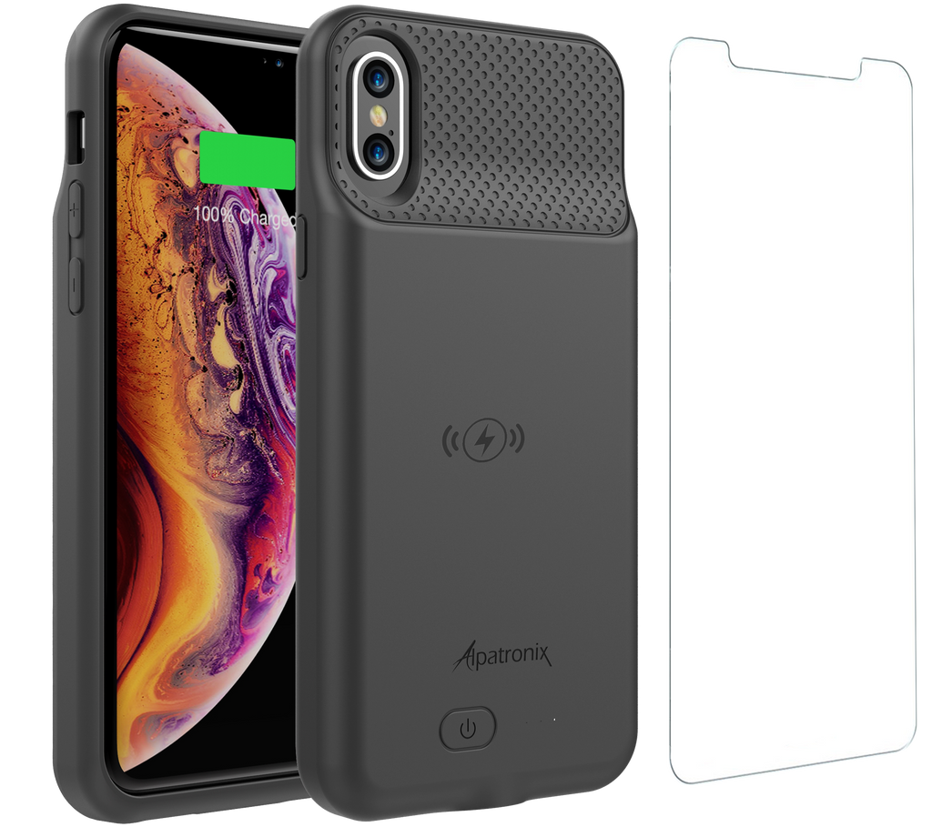 Alpatronix BXX 4200mAh Qi Wireless iPhone XS/X Battery Charging Case