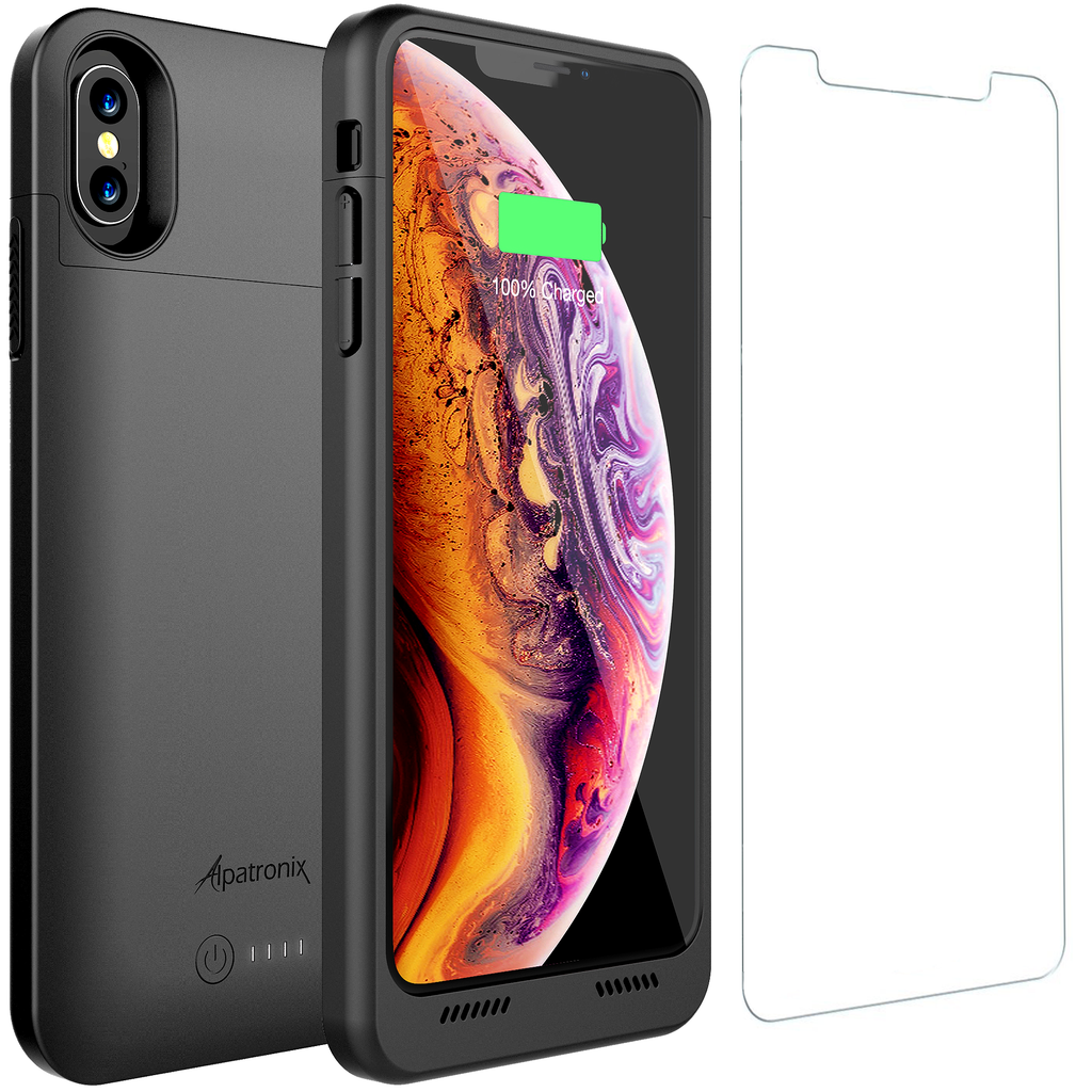 Alpatronix BXX Max 5000mAh iPhone XS Max Qi Wireless Battery Charging Case