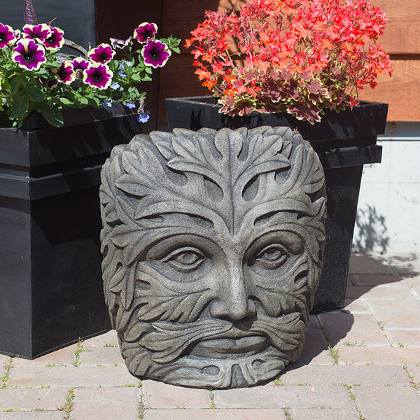 Medium Greenman Face – Cast Artifacts - Uniquely Terrific Garden Art